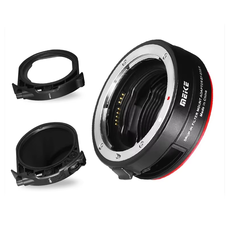 Meike MK-EFTR-C VND Drop-in Filter Auto-Focus Mount Lens Adapter for Canon EF to