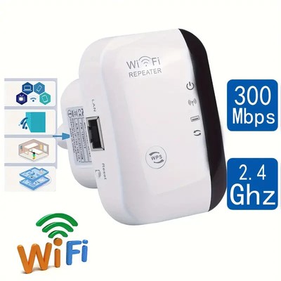 iFi Extender Signal Booster Up to 5000sq.ft and 50 Devices, WiFi Range Extender,