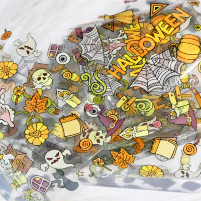 Nail Art Foils Halloween Transfer Foils For Manicure Nail Art Tips Decoration