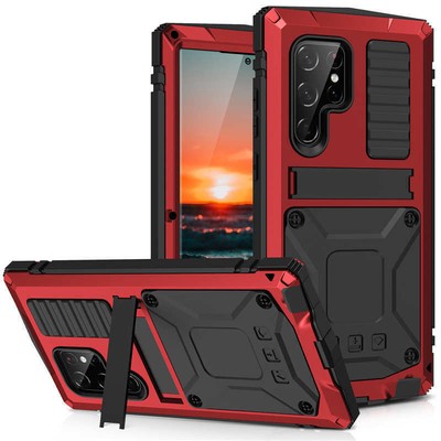 For Samsung S24 S23 S22 S21 S24+  S24Ultra A32 Metal+hard bak hard Silicon case