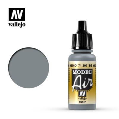 Vallejo Model Air BS637 Medium Sea Grey 17ml 71.307