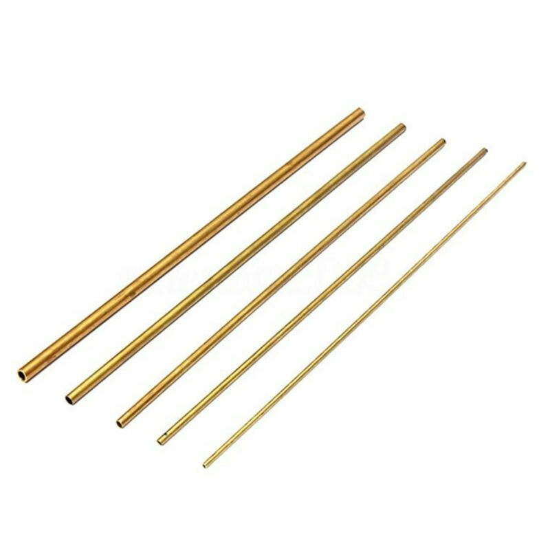 Brass Tube Pipe Tubing Round Inner 2mm 3mm 4mm 5mm 6mm Long 300mm Wall