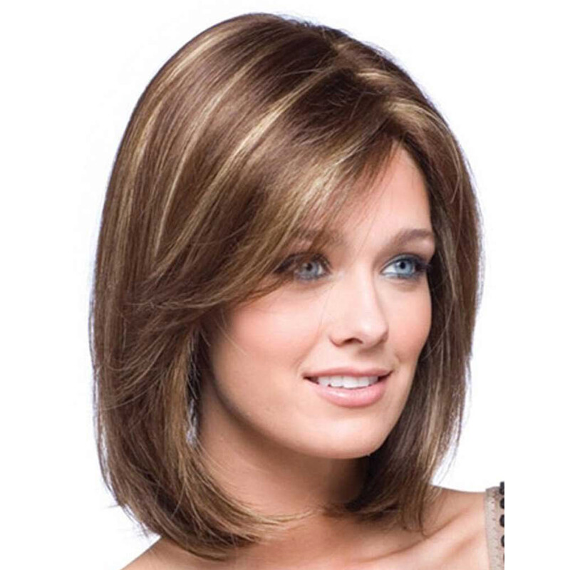 Frauen Perücken Natürliche Bob Kurz Gerade Damen Ombre Haare Perücke Haarteile