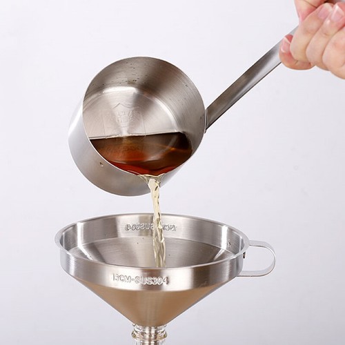 Edelstahl Trichter und Mesh Filter Kitchen Strainer Trichter Mesh Filter GN