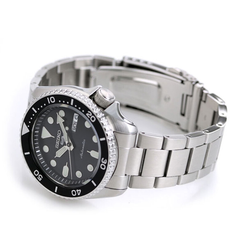 Pre-owned Seiko 5 Sport Sbsa005 Black Dial Automatic Mechanical Men Watch Brand Japan