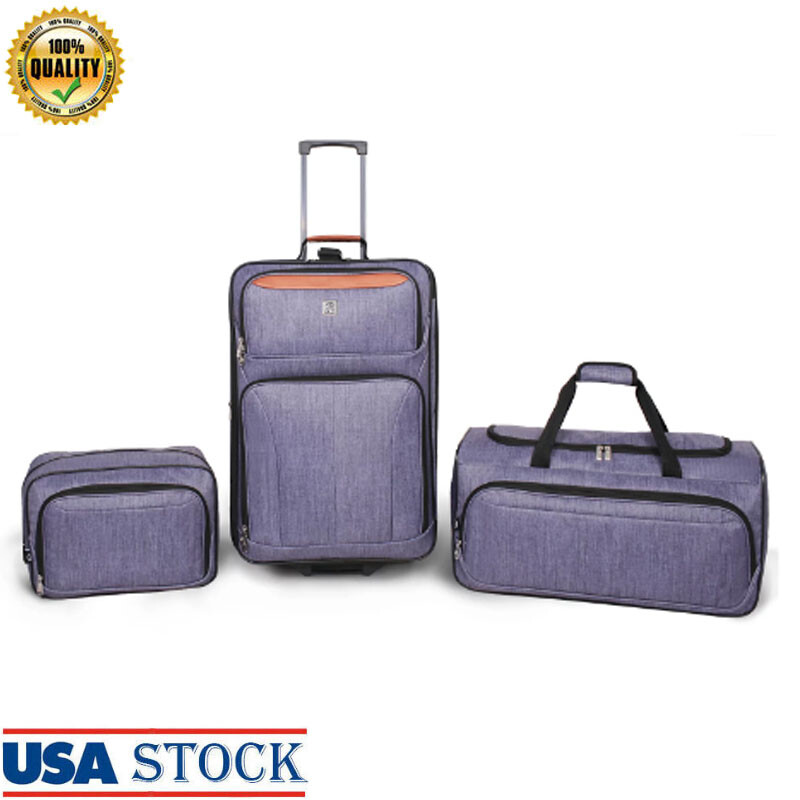 Set 24" Check Bag 22" Duffel Boarding Tote Spinner Suitcase