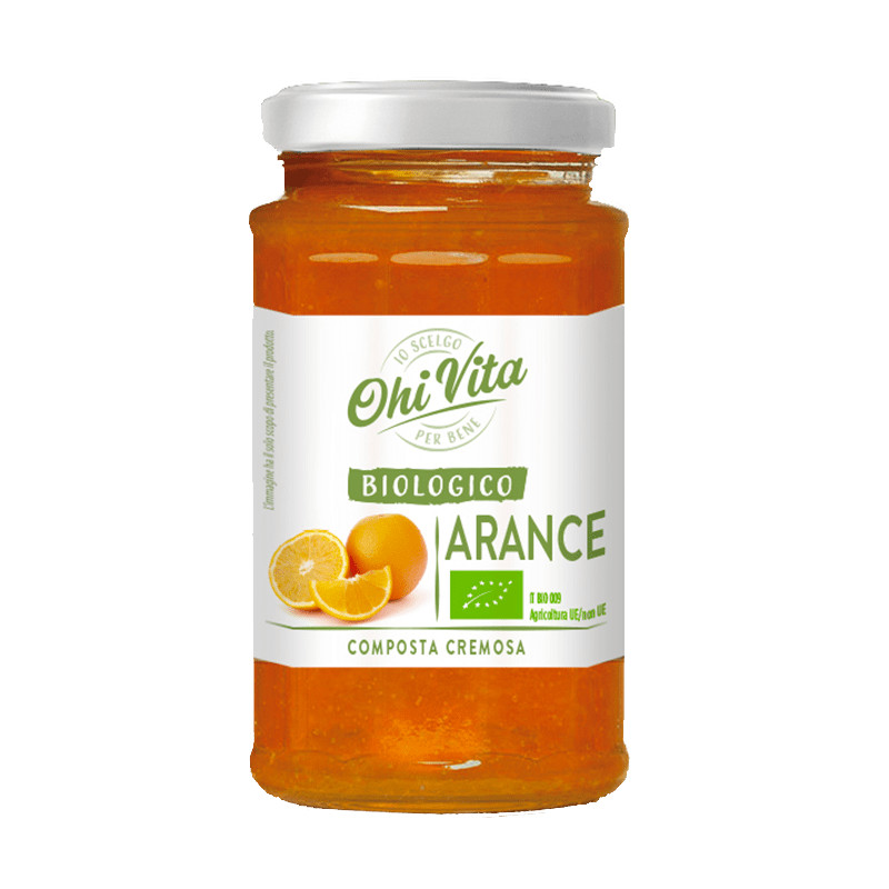 Marmellata Arance 250 Gr Ohi Vita Biologico Cremosa Frutta Colazione Bio