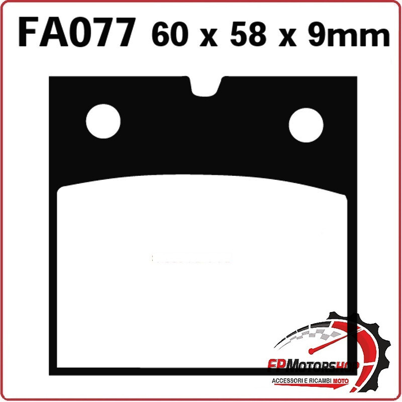 PASTIGLIE PASTICCHE FRENI PER MOTO BMW R 65/80/850/100 >96 EBC FA077 ORGANICA