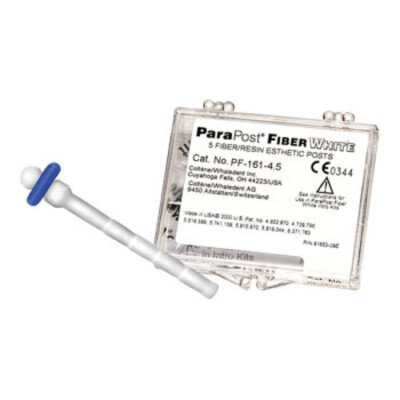 Coltene Whaledent PF161-4.5 ParaPost Fiber White Resin Esthetic Posts .045'' 5/Pk