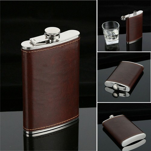 Stainless Steel Hip Liquor Whiskey Alcohol Flask Cap 5 oz Pocket Wine