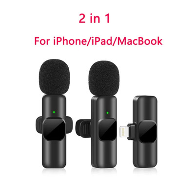 New Wireless Lavalier Microphone Portable Audio Video Recording Mini Mic for Iph