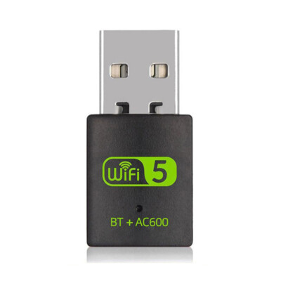 Black Mini USB Wireless Blue-tooth 5.0 Adapter 2.4G/5GHz WiFi Receiver