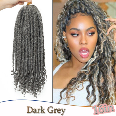 Afro Crochet Goddess Boho Faux Locs Hair Extensions Locks Braid Dreadlocks Wavy