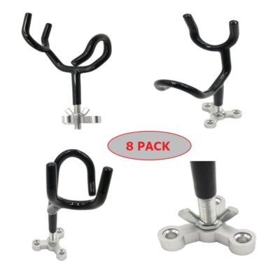 8PCS Sure Grip Steel Rod Holder 20 Degree Angle for Fishing Boat Rod Pod Marine