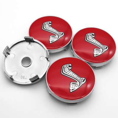 Ford Cobra 4pcs 60mm Car Hub Cap Center Cap Wheel Rim for Ford mustang Shelby