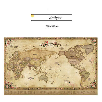 Paper World Map Travel Routes wall Decoration Dreams around the World 