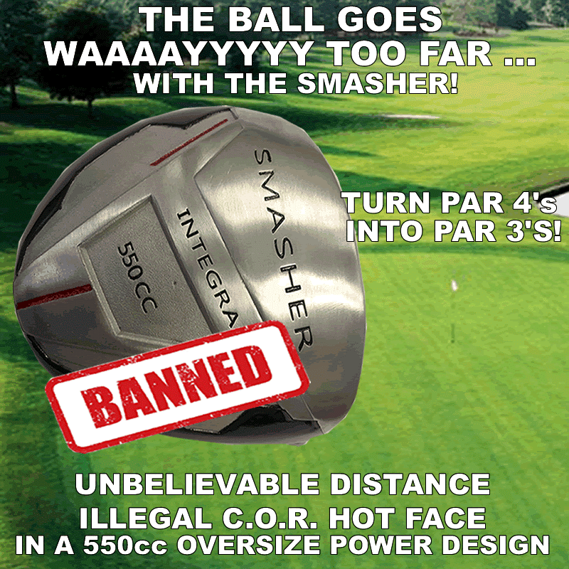 NON-CONFORMING INTEGRA SMASHER 550cc ILLEGAL ALLOY BANNED DISTANCE GOLF DRIVER