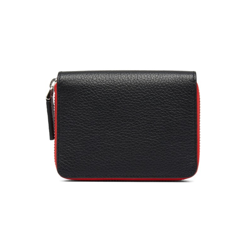 Pre-owned Montblanc Meisterstück Leather Coin Wallet Purse Pouch Pocket Bag For Men Women In Black