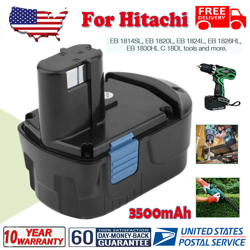 Replacement Battery For Hitachi EB1812S 18V 3500mAh Battery EB1820L EB1814SL OH