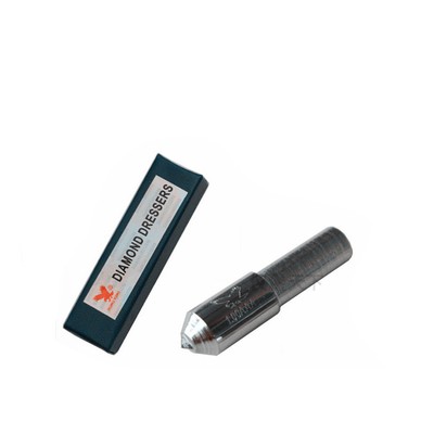 Single Point 9.3mm Dia Straight Round Shank Diamond Dresser