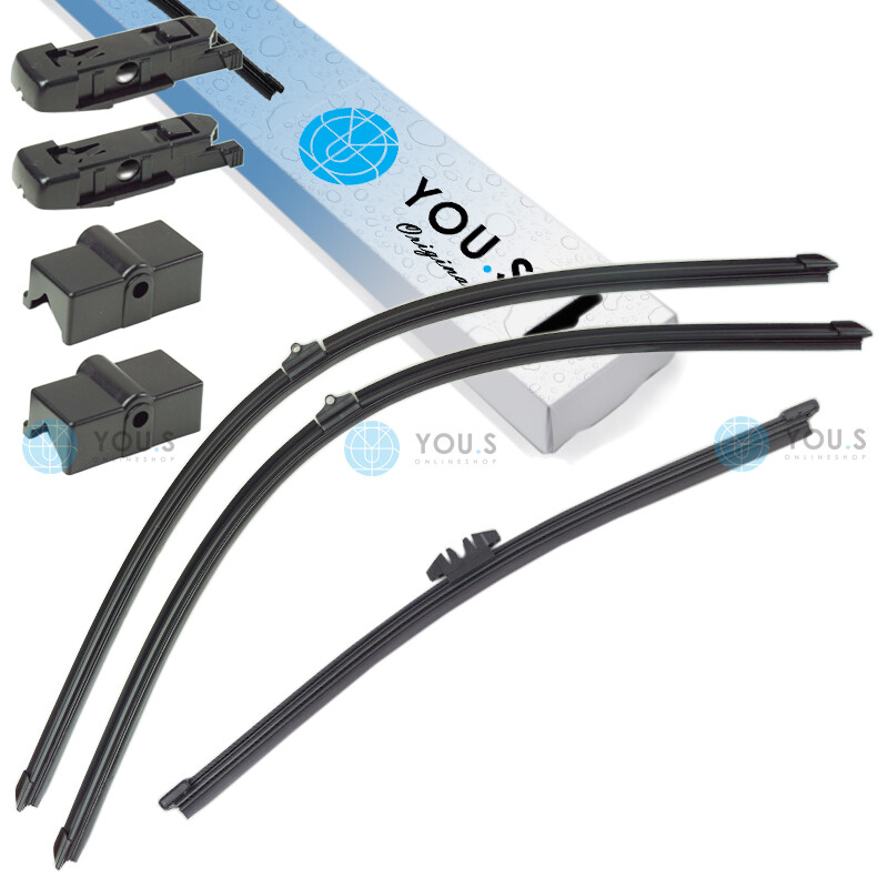 YOU.S Original SCHEIBENWISCHER SET Front + Heck für FORD KUGA II (DM2)