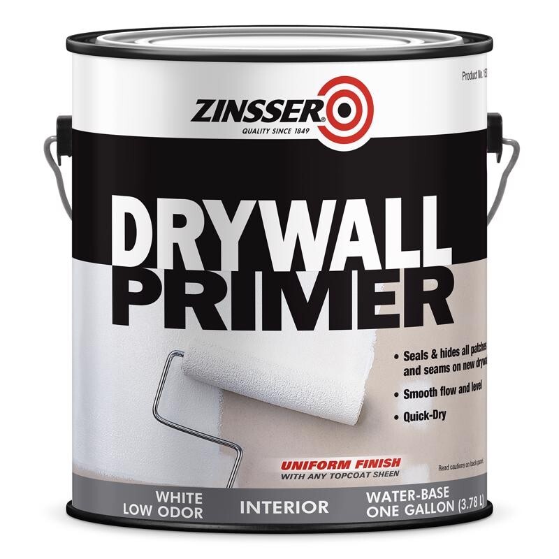 Zinsser White Flat/Matte Drywall Primer Styrenated Acrylic Qui...