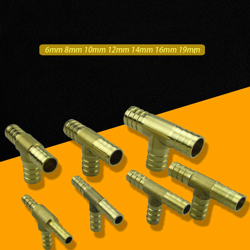 brass-hose-joiner-tee-barb-splicer-connector-tpiece-pipe-fittings-various-sizes