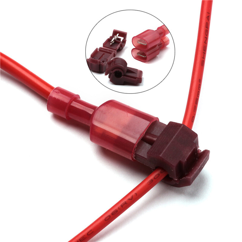 60PCS TTap Terminals Electrical Wire Crimp Quick Splice Cable