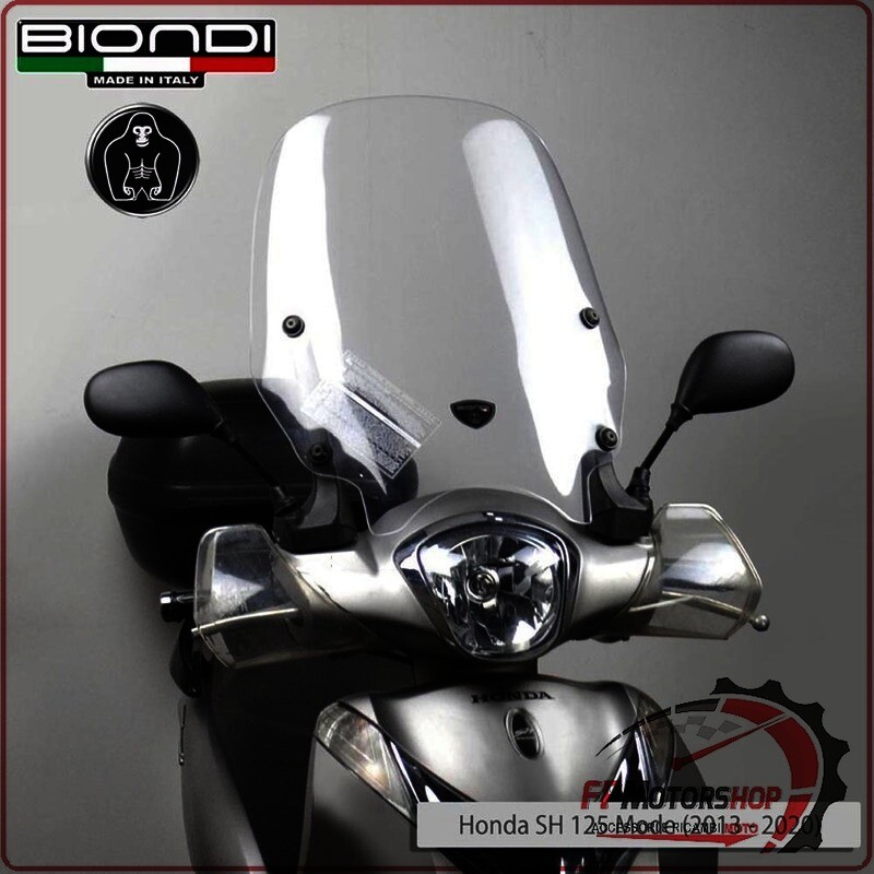 PARABREZZA CUPOLINO PER HONDA SH MODE 125 2013>2020 ATTACCHI ORIGINALI BIONDI