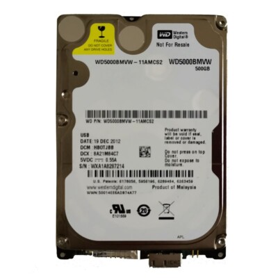 Western Digital 500GB WD5000BMVW-11AMCS2 USB 3.0 Portable External Hard Drive