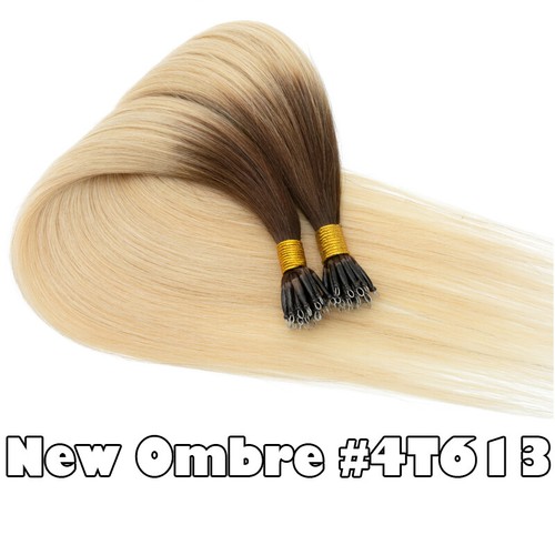 I Tip Color CLEARANCE Nano Ring 100% Human Remy Hair Extensions Micro Loop Beads