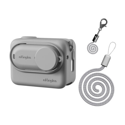 For Insta360 Go3 Silicon Soft Case Protective Cover & Lanyard &Lens Cap