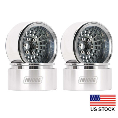 US,INJORA -10mm Offset Beadlock 1.9 Wheels for 1/10 SCX10 Pro TRX4 VS4-10 Gen8
