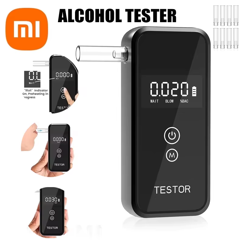 Xiaomi Professional Grade Breathalyzer Precise Measurement Fast For Alcohol Pers