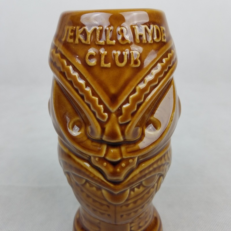 Vintage Jekyll & Hyde Club Tiki Cup Tumbler Glass Ceramic Bar NY Mad Scientist