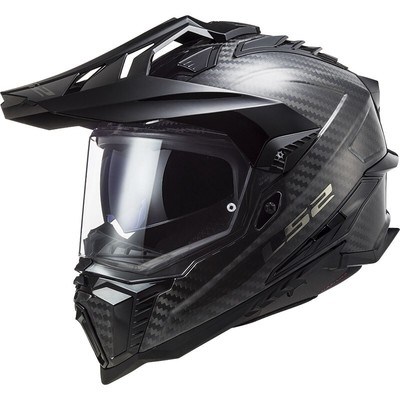 LS2 MX701 Explorer Full Face Motorcycle Helmet Glossy Carbon