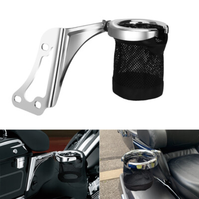Rear Drink Cup Holder For Harley Electra Glide Ultra Limited FLHTK 1997-2013