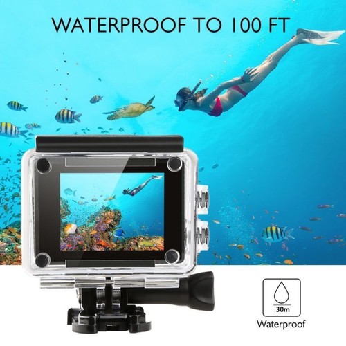 AKASO V50 Native 4K/30fps 20MP WiFi Action Camera w/ EIS Ultra HD Waterproof NEW