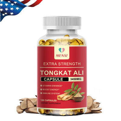 Tongkat Al LONGJACK GRADE A STRONGEST ROOT EXTRACT 200:1 120 Vegan Pills US