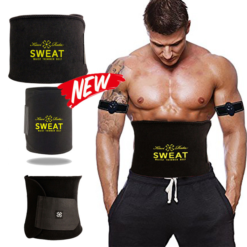 Suana Sweat Waist Trimmer Belt Wrap Stomach Slimming Fat Burn Weight Loss Body