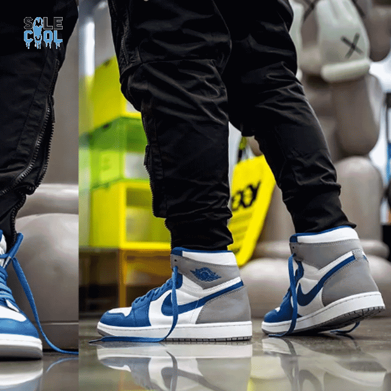 JORDAN BRAND AIR JORDAN 1 RETRO HIGH OG GS TRUE BLUE/WHITE