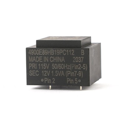 1Pce Scll 4900E89HB19PC112 Transformer Relay PRI 115V SEC 12V 1.5VA  50/60HZ #A6