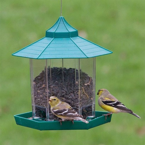 Waterproof Gazebo Hanging Wild Bird Feeder Outdoor Feeding For