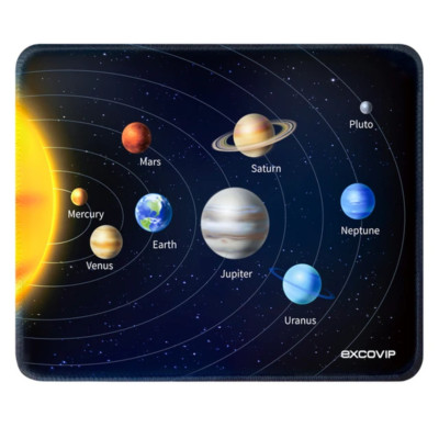 Gaming Mouse Pad Small with Stitched Edge Smooth Cloth Office for Computer Lapto