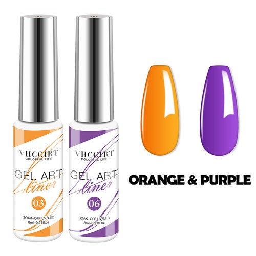 Gel Nail Polish Kit 12 Colors Nails Painting Neon Gel Nail Polish Set Soak Off