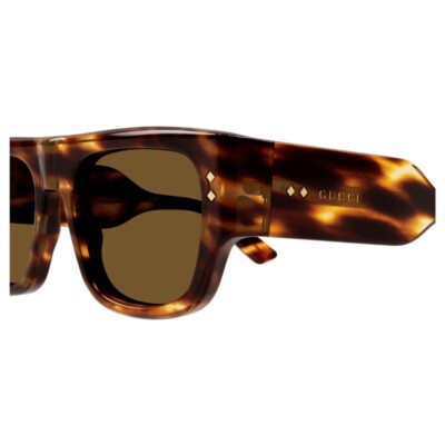 Pre-owned Gucci Gg1262s-004 Havana Havana Brown Sunglasses