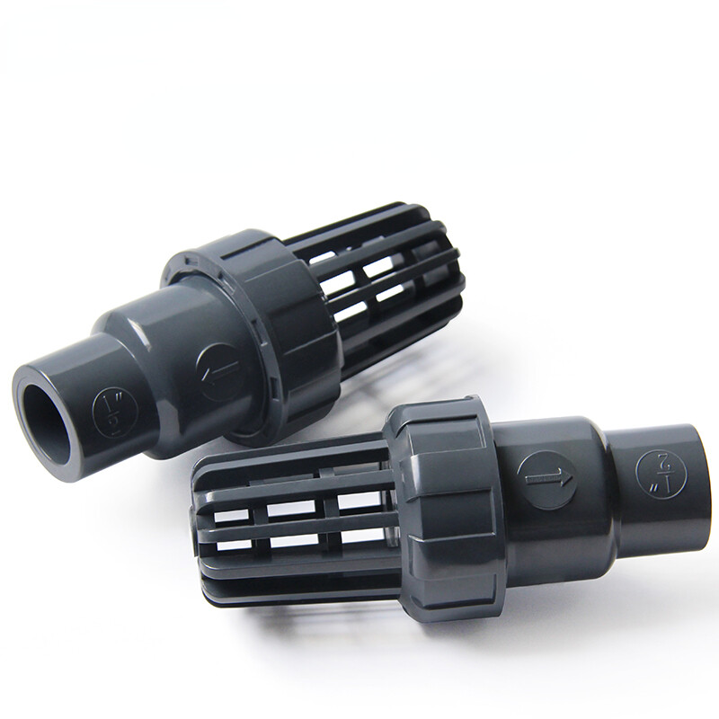 1 X UPVC Valve Fish Tank Aquarium Check valve Garden Irrigation Bottom Adapter