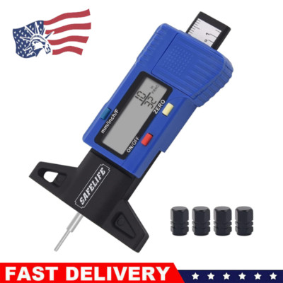 Digital LCD Truck Car Tyre Tire Caliper Tread Depth Gauge Meter Auto Tire Wear