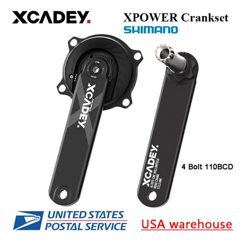 送料込。 RIDEA MTB POWERING 4A XCADEY XPOWER Spider Power Meter Crankset For Shimano 4 Bolt