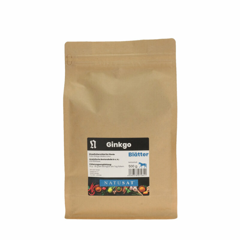 Natusat Ginkgo Geschnitten 500 G DruchblutungsfÃ¶Rdernd UnterstÃ¼Tzung Bei Hufrehe